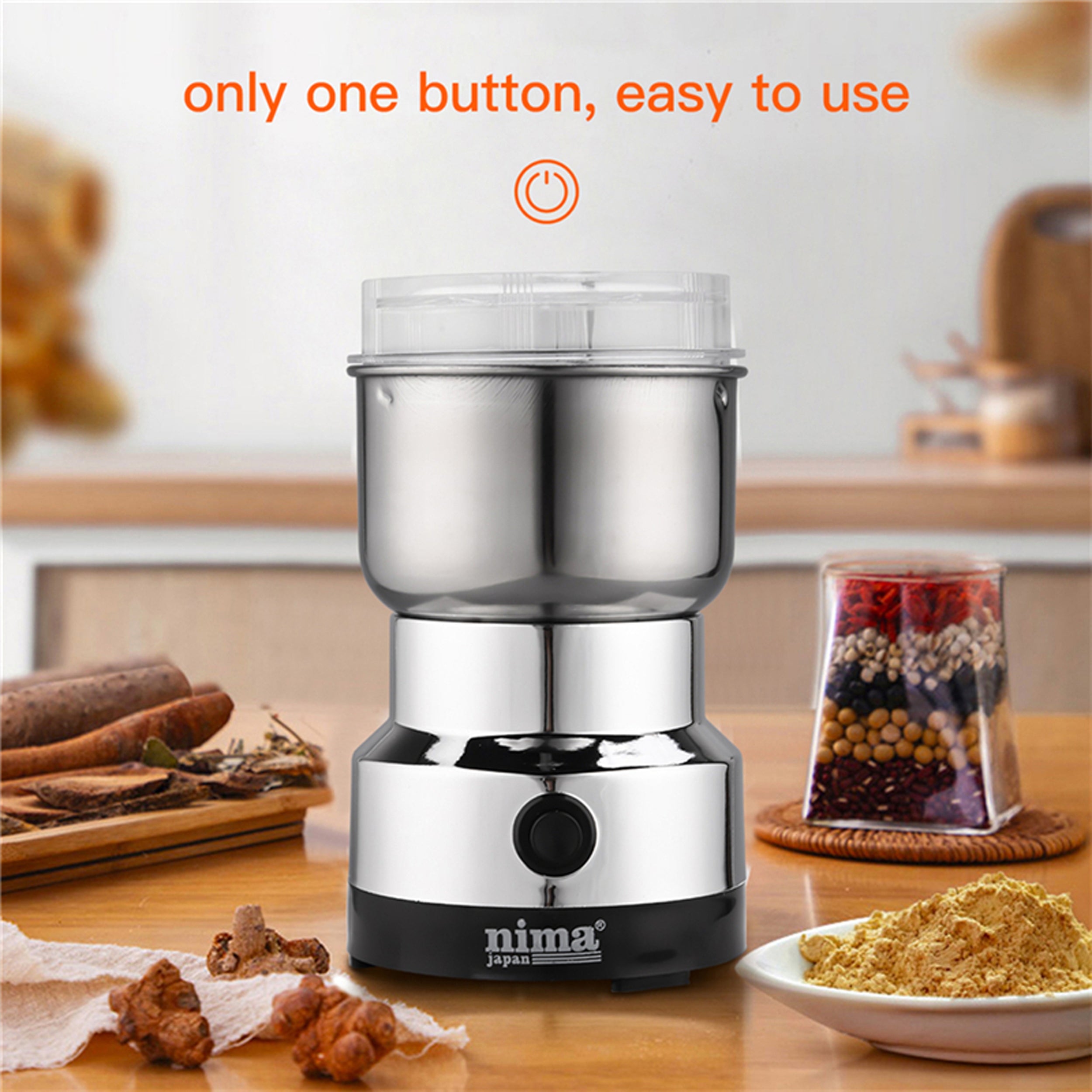 Electric Coffee Grinder 300WATT Automatic Coffee Spice Bean Grinder