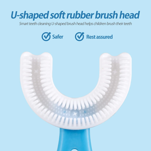 2 PC - 360 Degree U-Shaped Baby Toothbrush Children