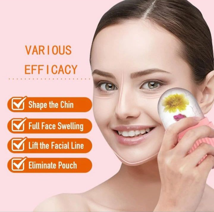 Ice Roller Facial Massage | Silicone Cleansing Ice Lattice
