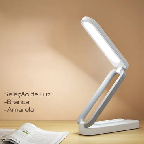B005 LED Folding Table Lamp – Rechargeable Stepless Dimmable Desk Light with Type-C Charging